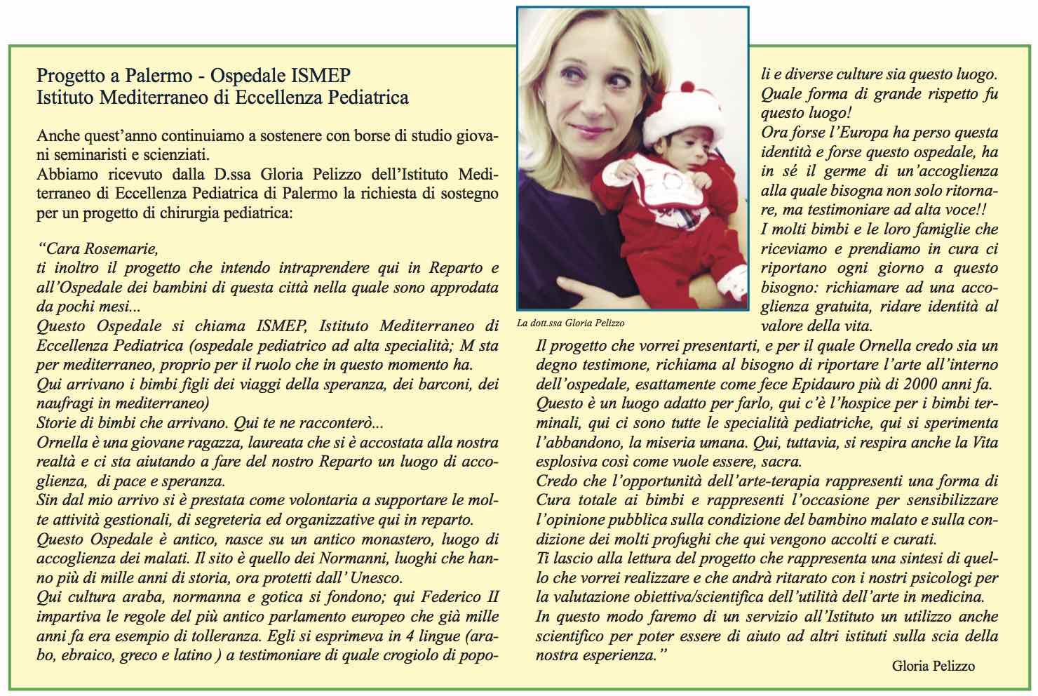 Associazione Amico sostiene l'ospedale ISMEP di Palermo